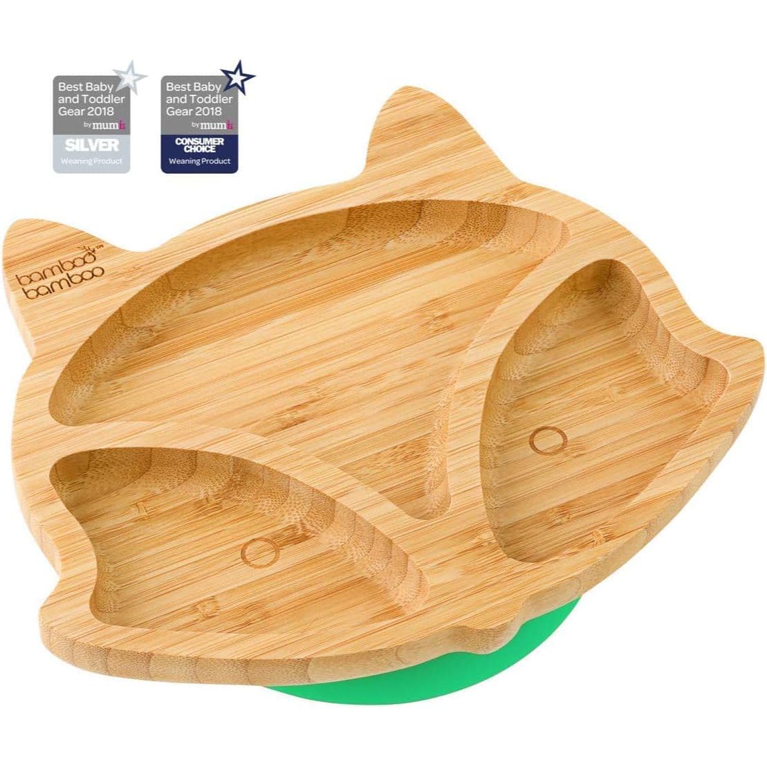 Bamboo Plate with Suction