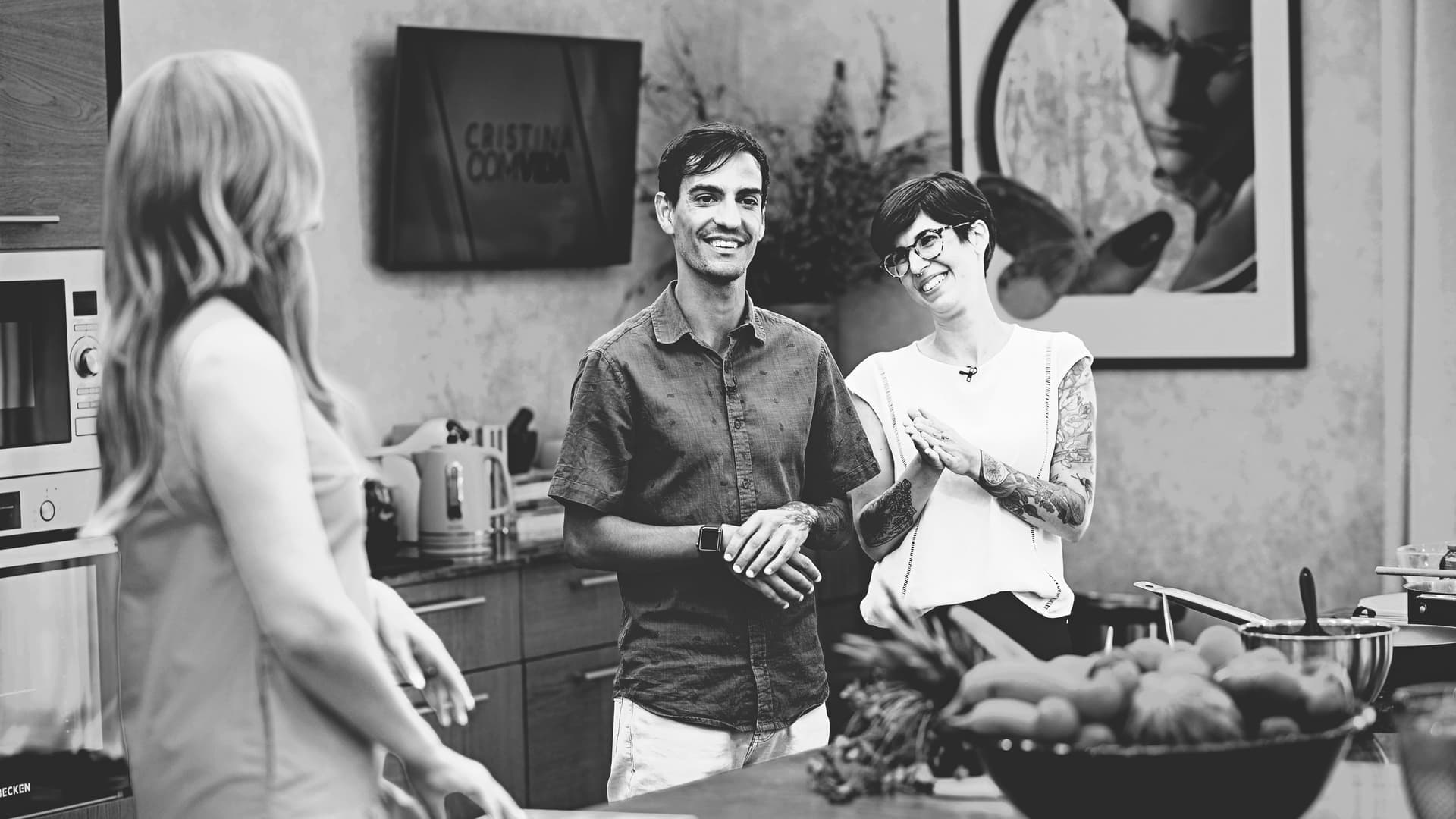 André and Rita during their appearance on the Portuguese TV show "Cristina Com Vida".